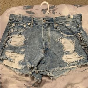 Jean High waisted Shorts
